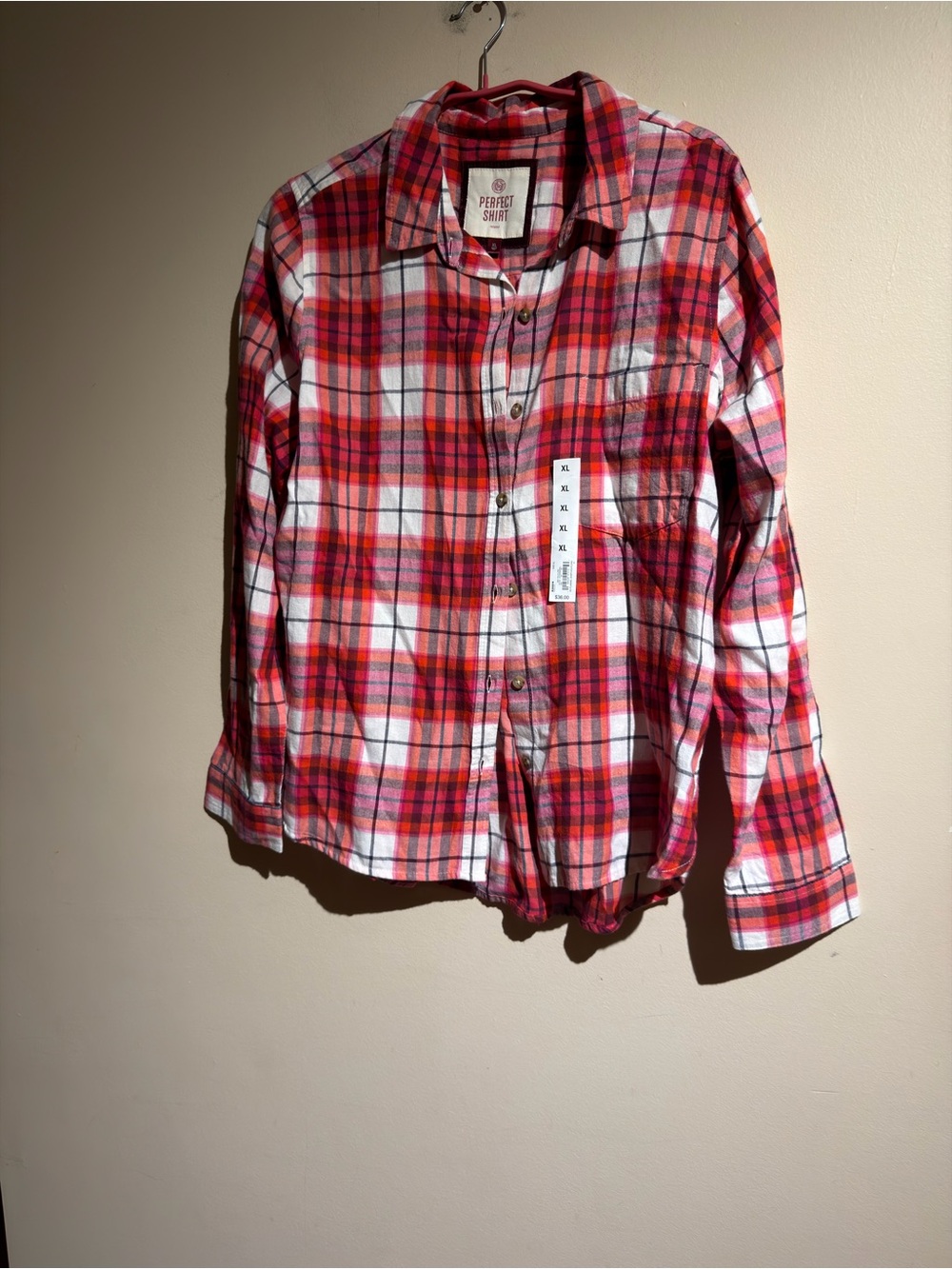 SO "Perfect Shirt" Plaid Flannel Button Down Shirt
